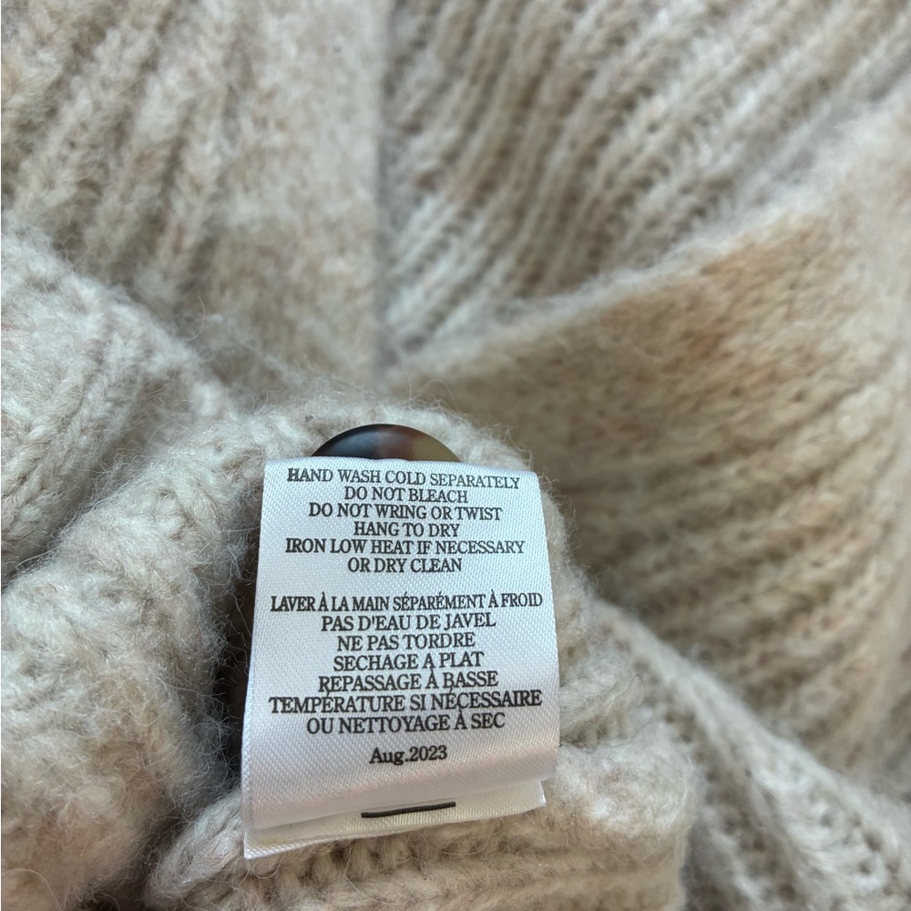 Z Supply Women's Josie Cardigan Sweater in Oatmeal Size Large - Picture 7 of 9